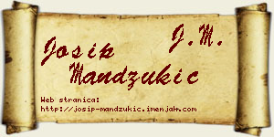 Josip Mandžukić vizit kartica